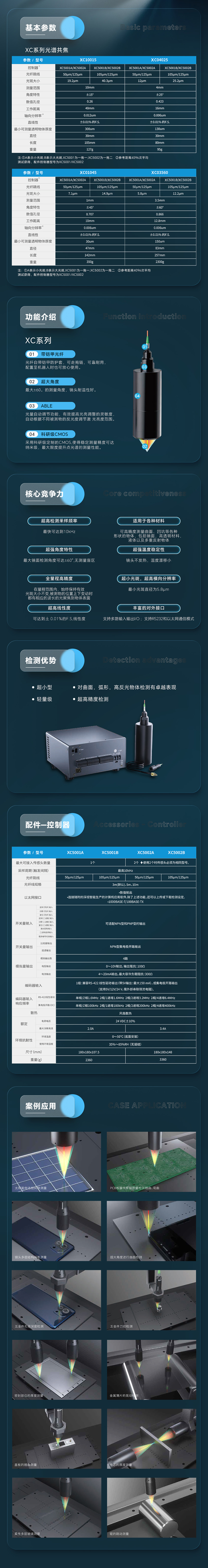 光譜共焦位移窗器XC系列