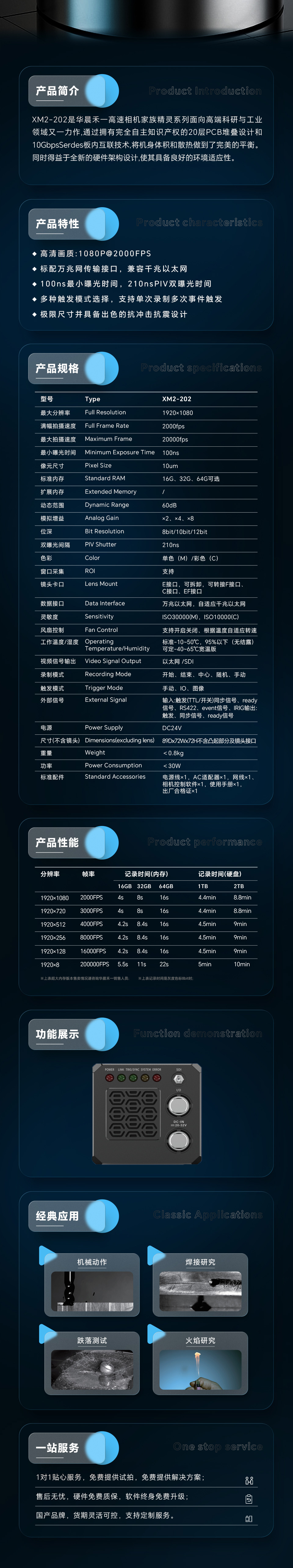 高速攝像機XM2-202