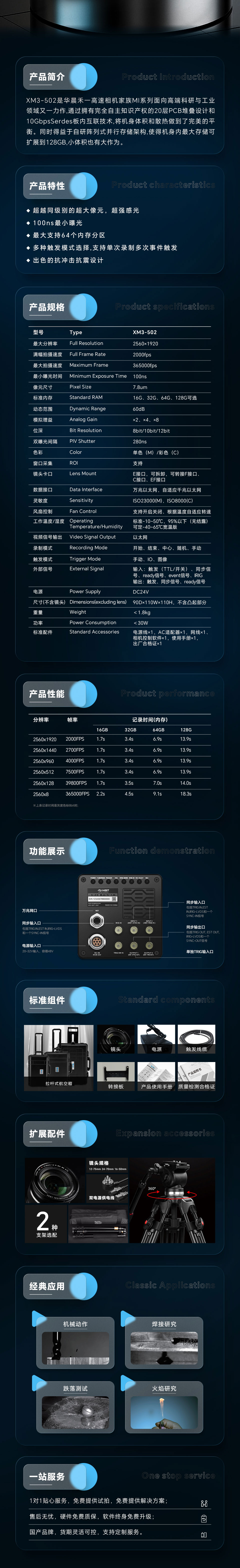 高速攝像機(jī)XM3-502